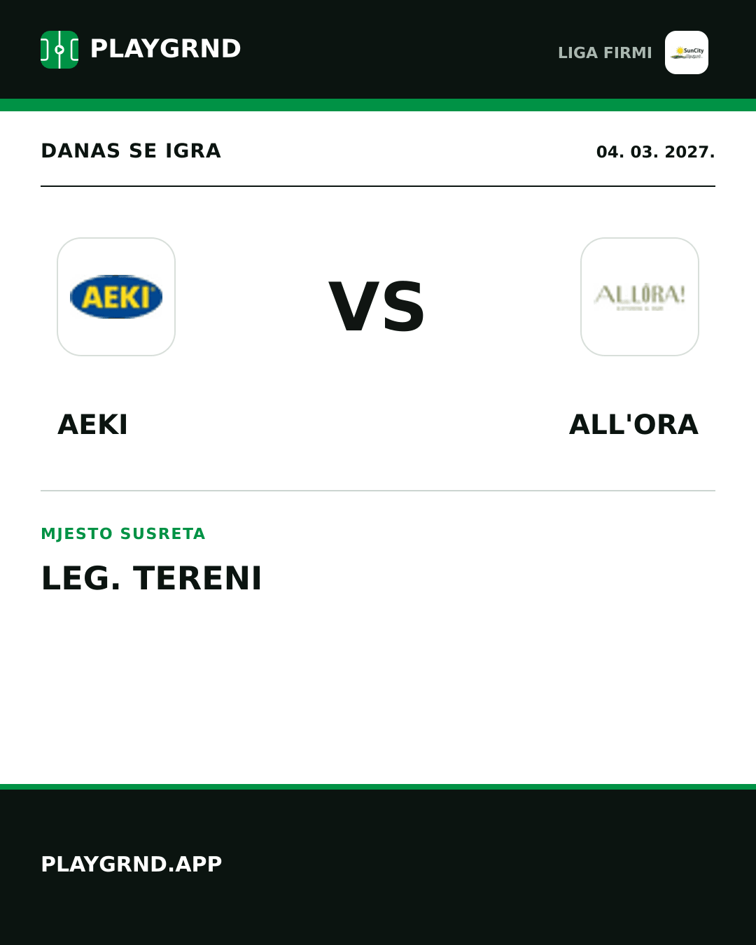 Instagram slika: AEKI vs All'Ora
