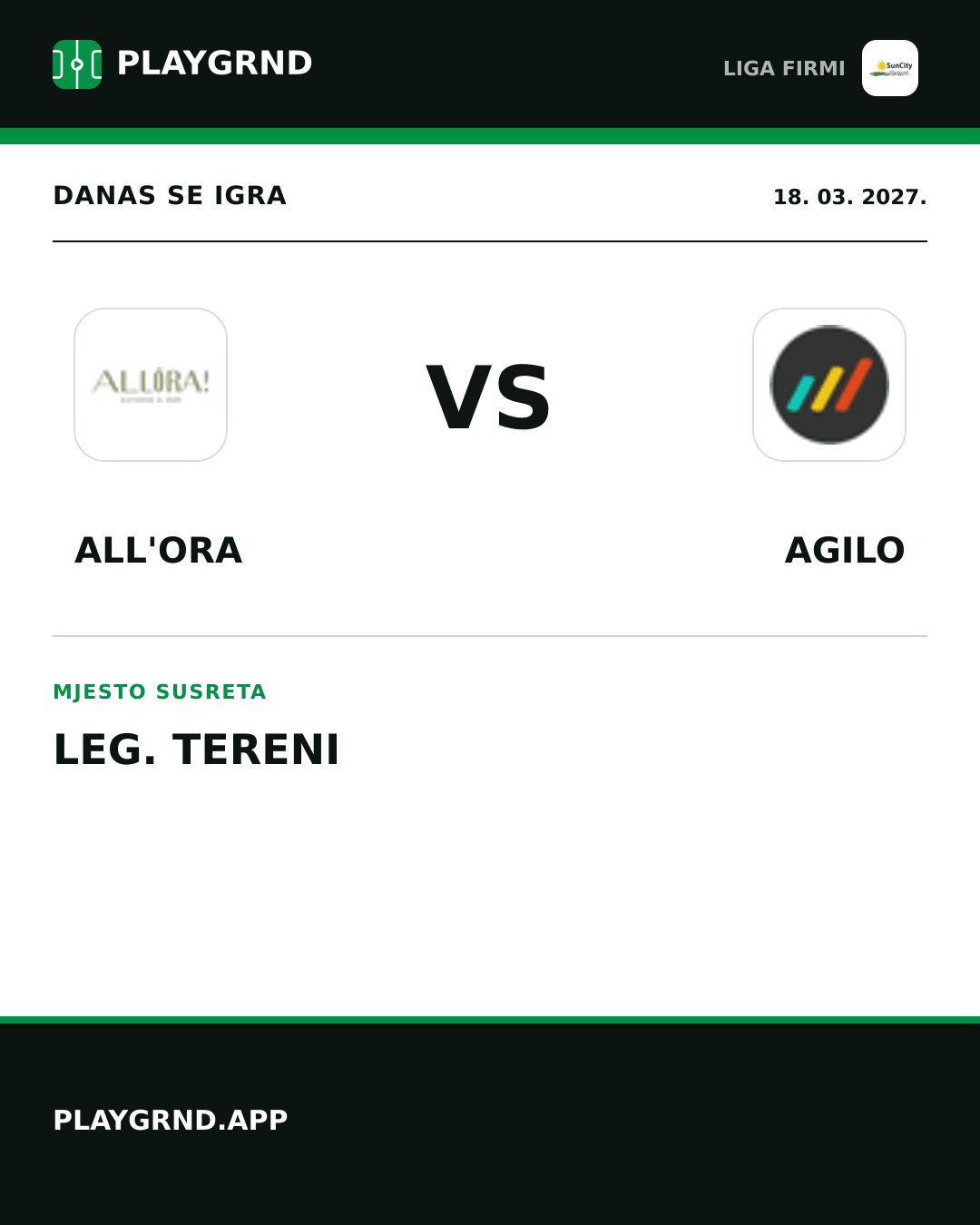 Instagram slika: All'Ora vs Agilo
