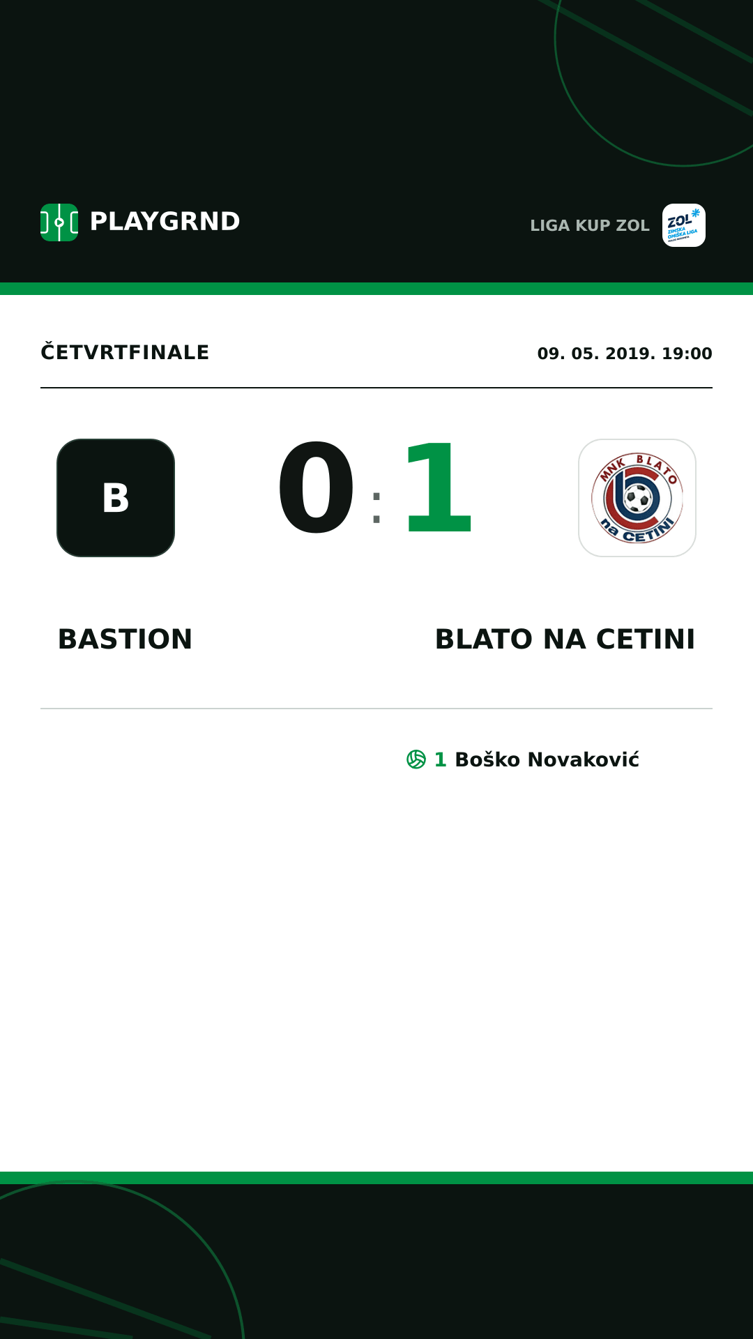 Instagram slika: Bastion 0:1 Blato na Cetini