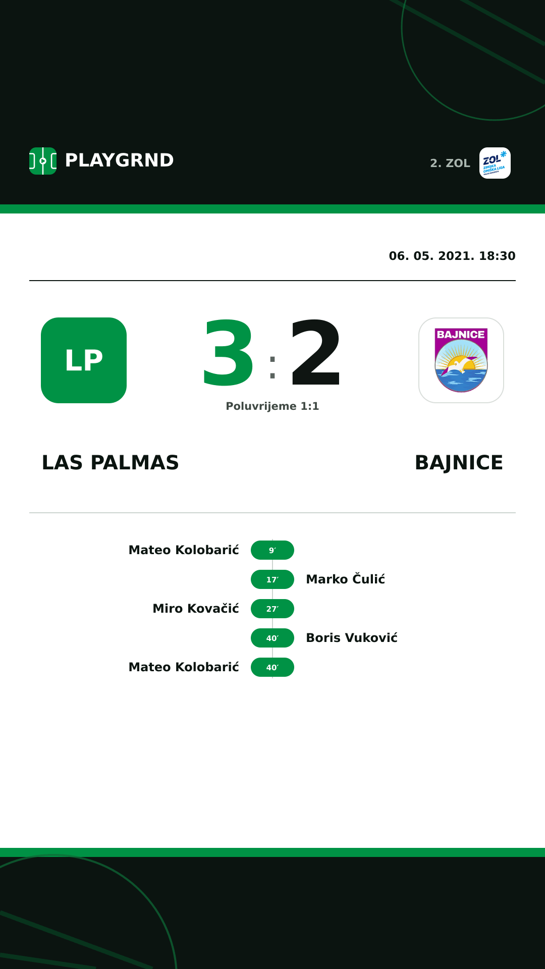 Instagram slika: Las Palmas 3:2 Bajnice