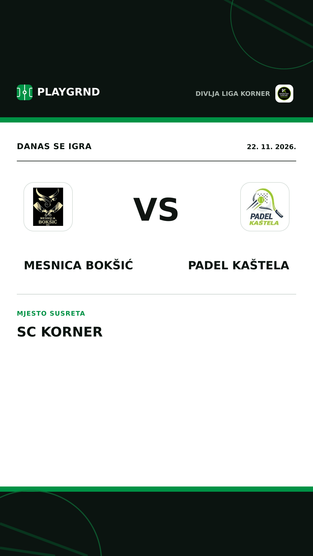 Instagram slika: Mesnica Bokšić vs Padel Kaštela