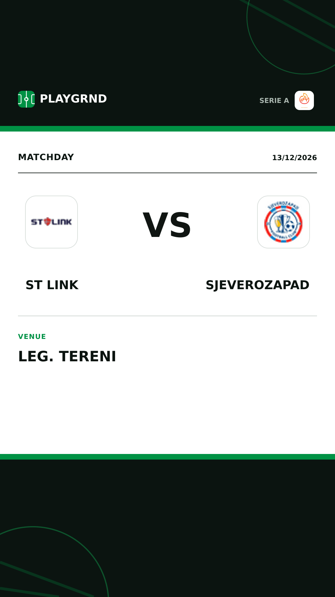 Instagram artwork: ST Link vs Sjeverozapad
