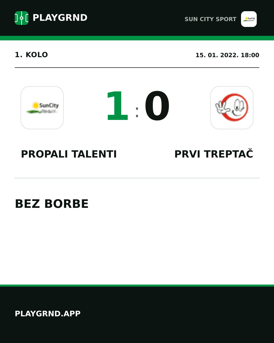 Instagram slika: Propali Talenti 1:0 Prvi Treptač