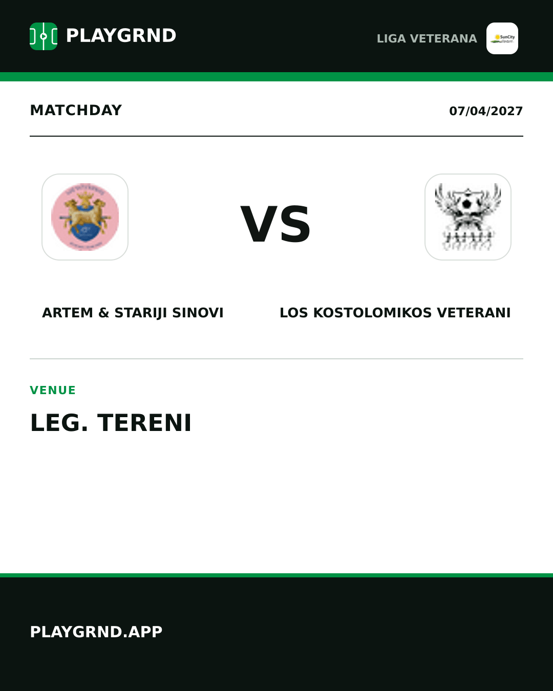 Instagram artwork: Artem & Stariji Sinovi vs Los Kostolomikos Veterani