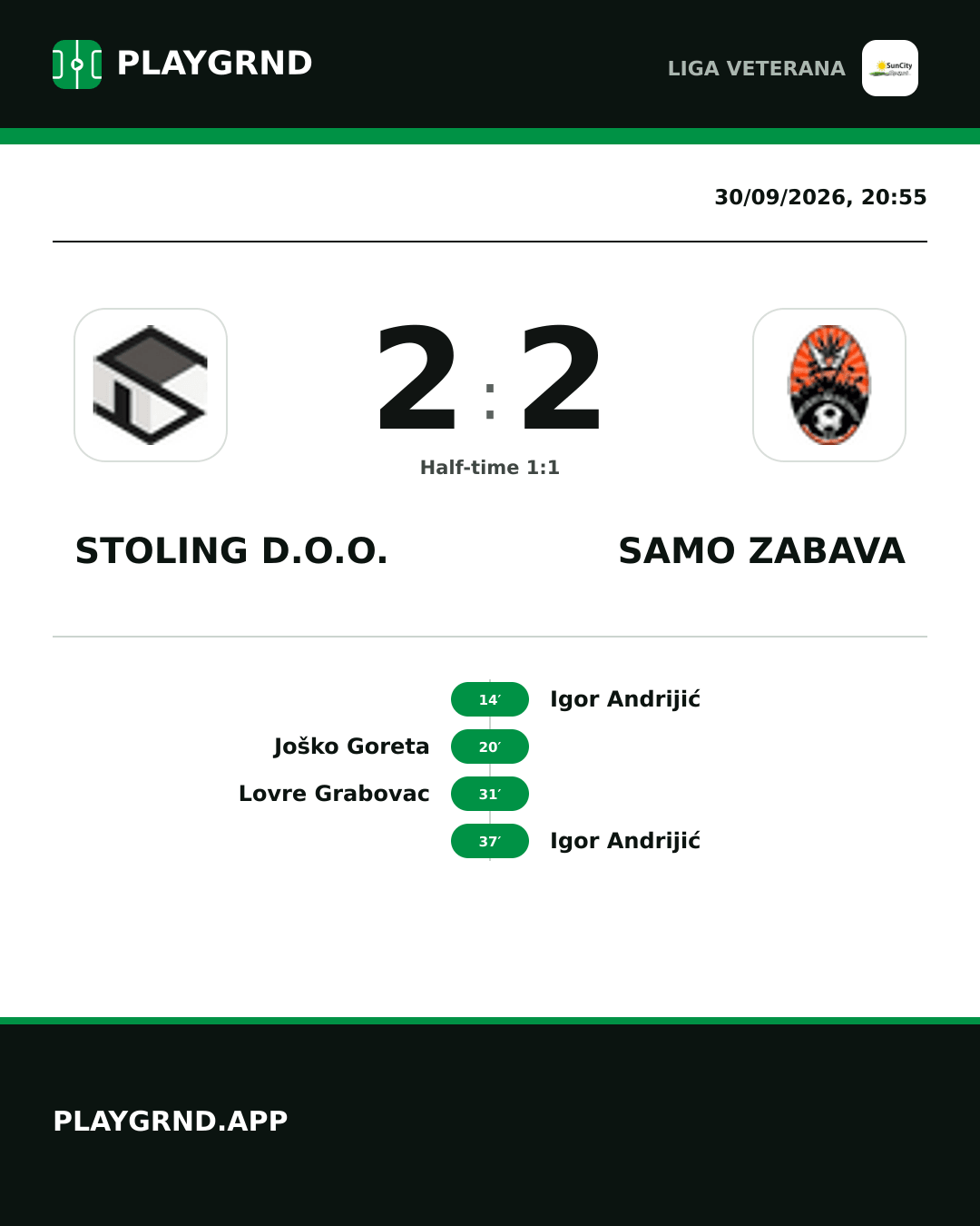 Instagram artwork: Stoling D.O.O. 2:2 Samo Zabava