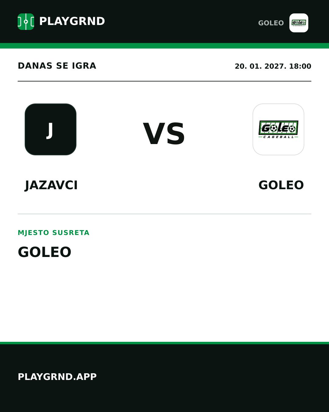 Instagram slika: Jazavci vs Goleo