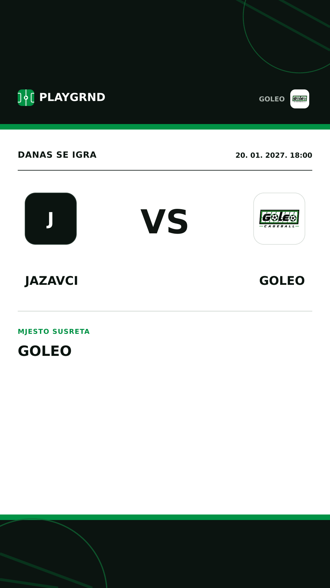 Instagram slika: Jazavci vs Goleo
