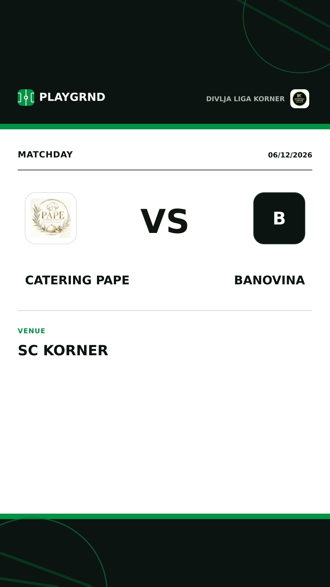 Instagram artwork: Catering Pape vs Banovina