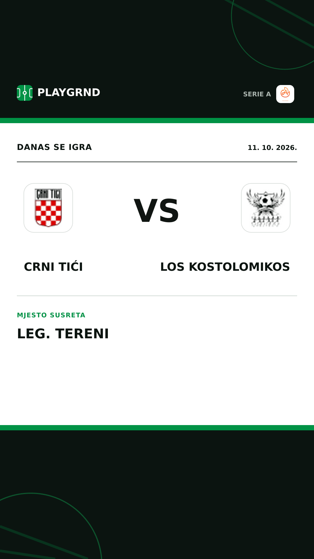 Instagram slika: Crni Tići vs Los Kostolomikos
