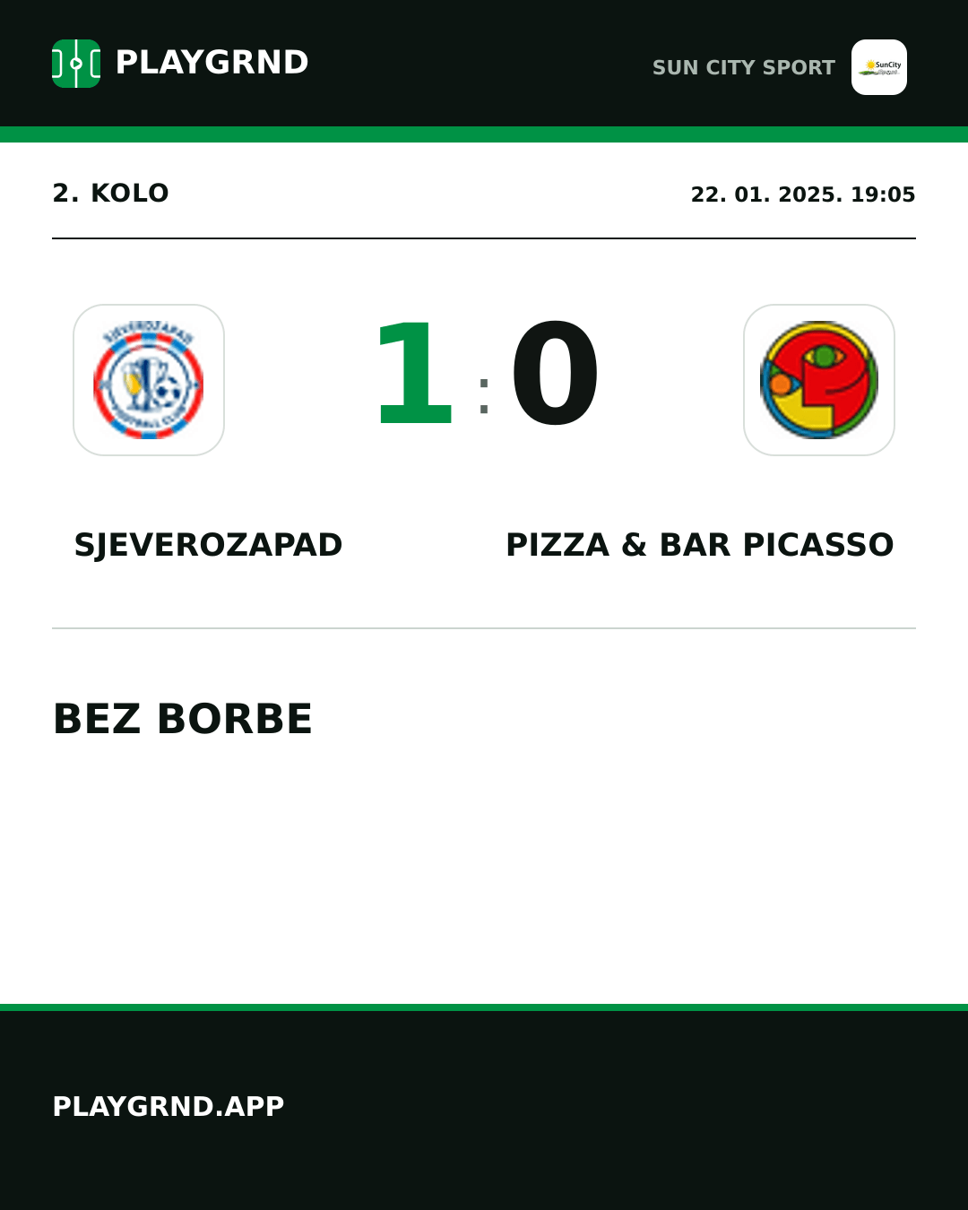 Instagram slika: Sjeverozapad 1:0 Pizza & Bar Picasso