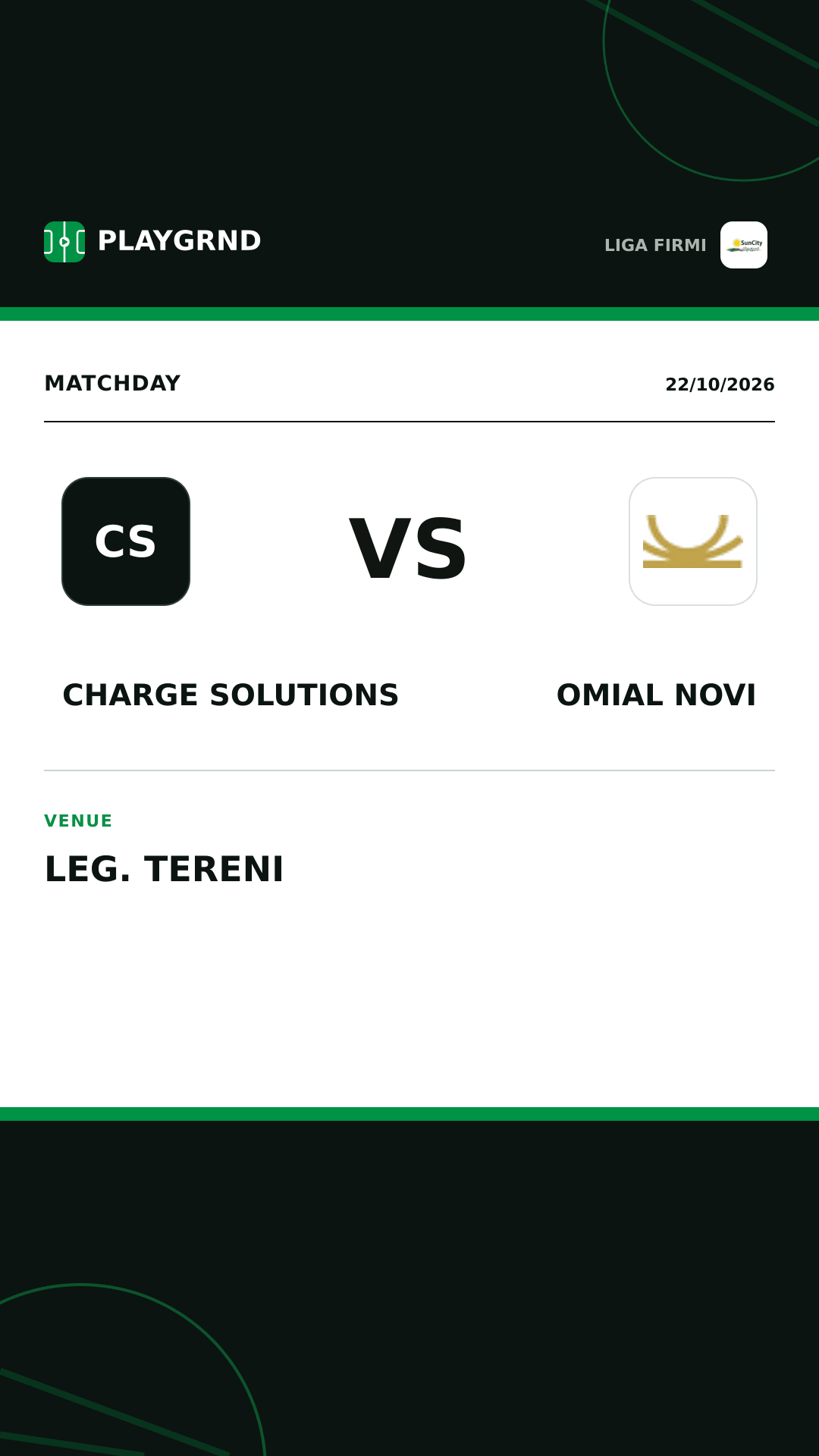 Instagram artwork: Charge Solutions vs Omial Novi