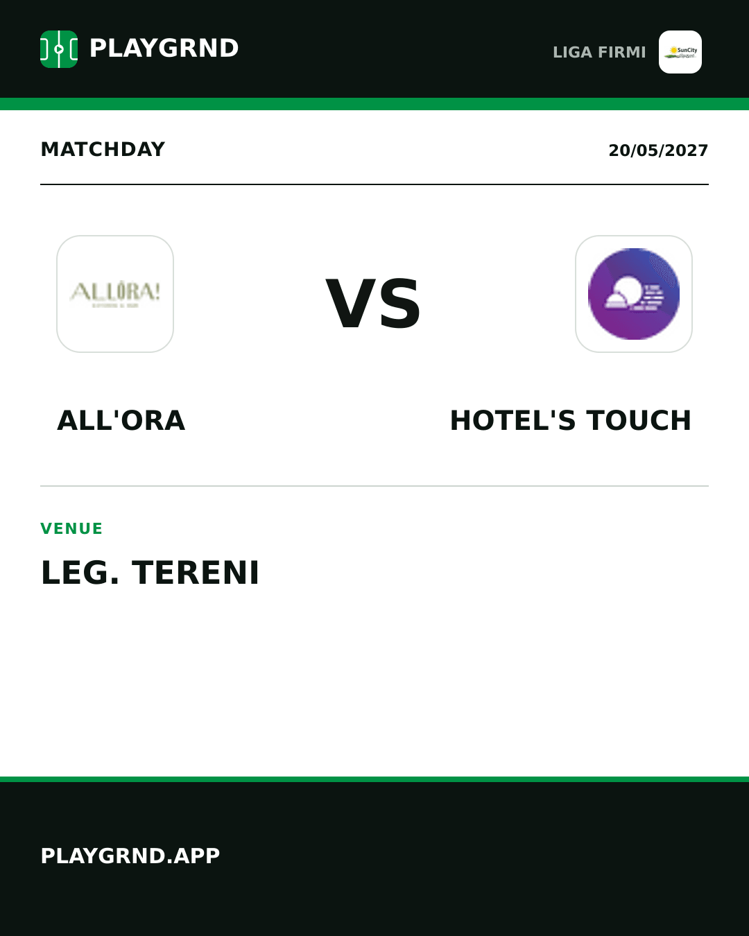 Instagram artwork: All'Ora vs Hotel's Touch