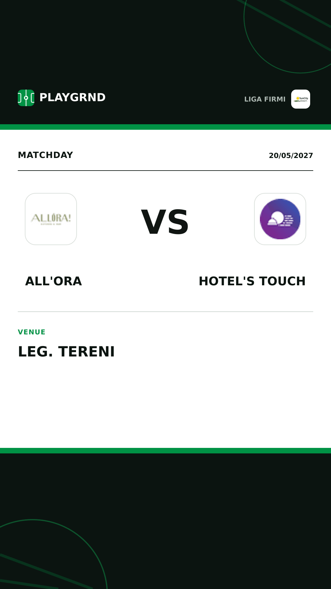 Instagram artwork: All'Ora vs Hotel's Touch