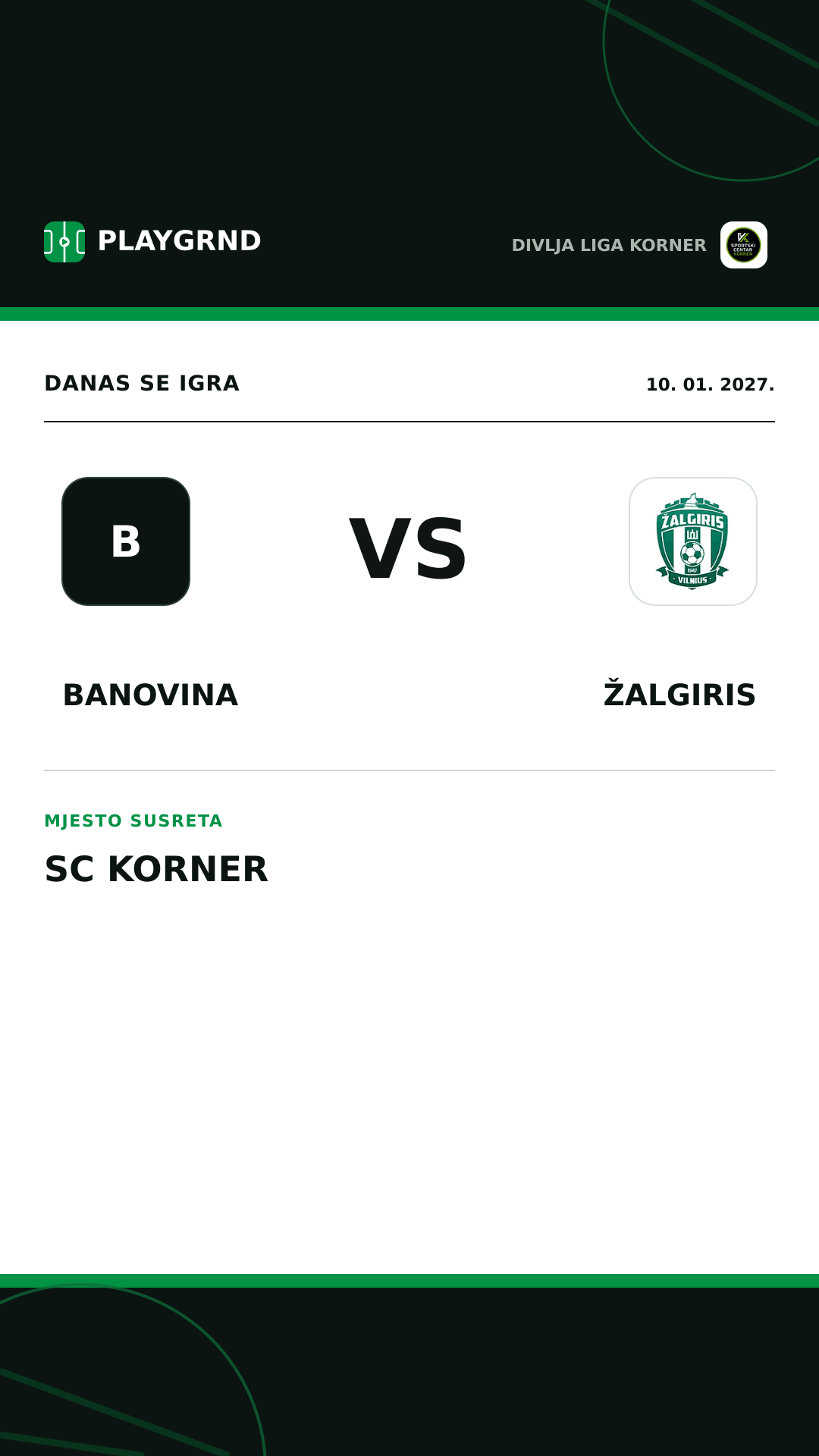 Instagram slika: Banovina vs Žalgiris