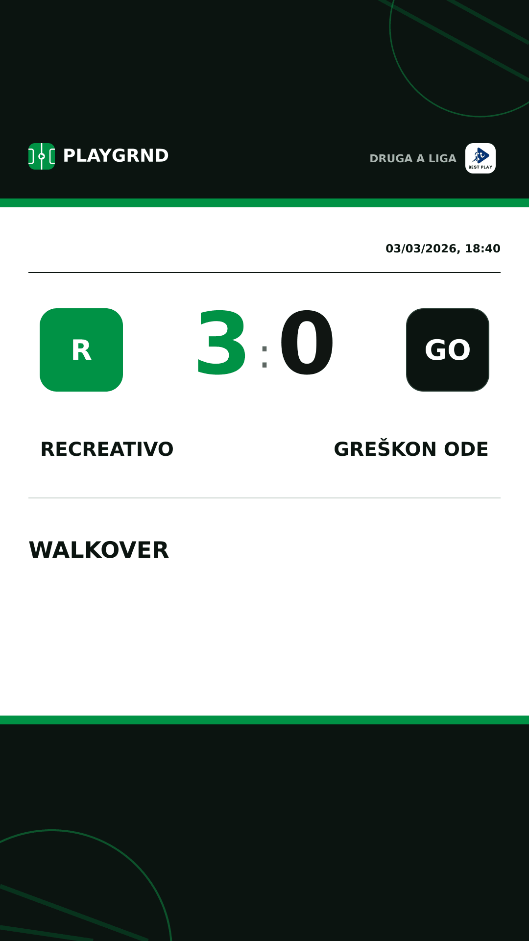 Instagram artwork: Recreativo 3:0 Greškon Ode