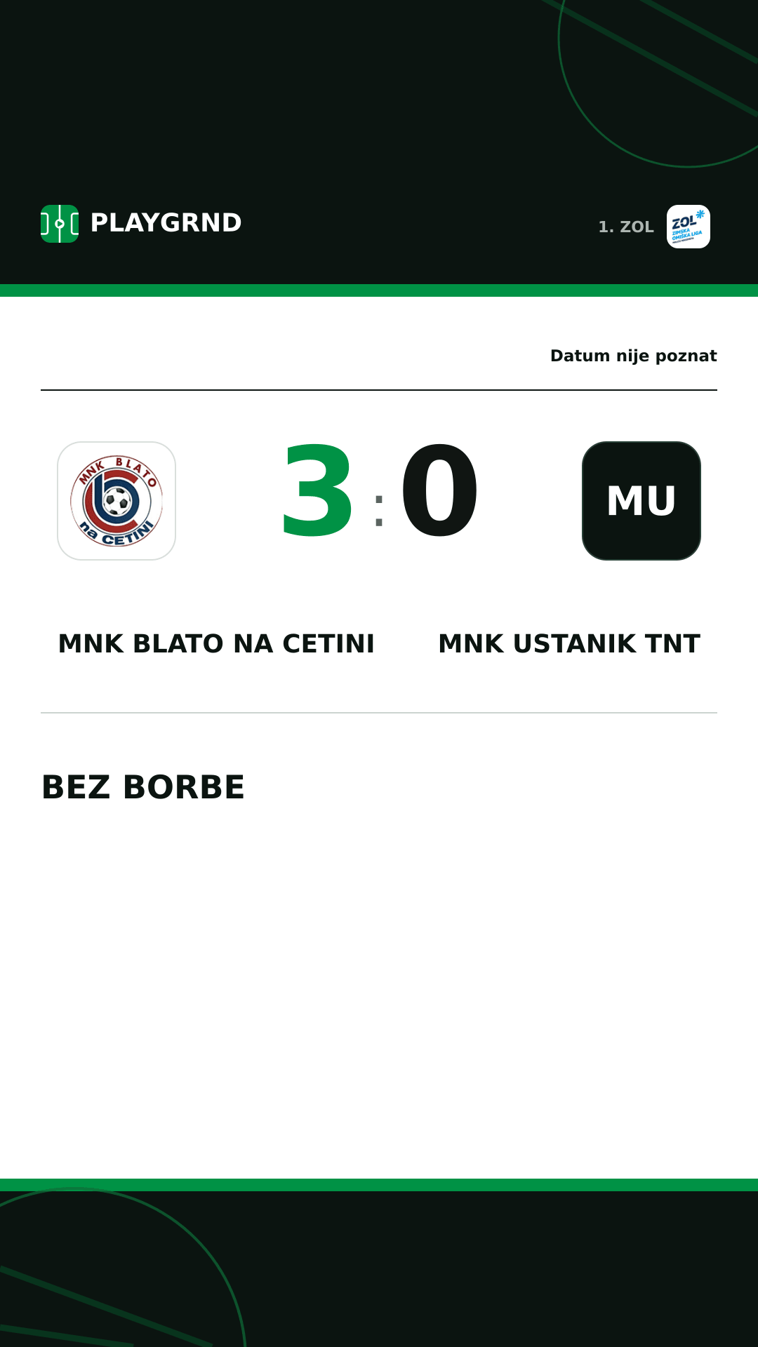 Instagram slika: MNK Blato na Cetini 3:0 MNK Ustanik TNT
