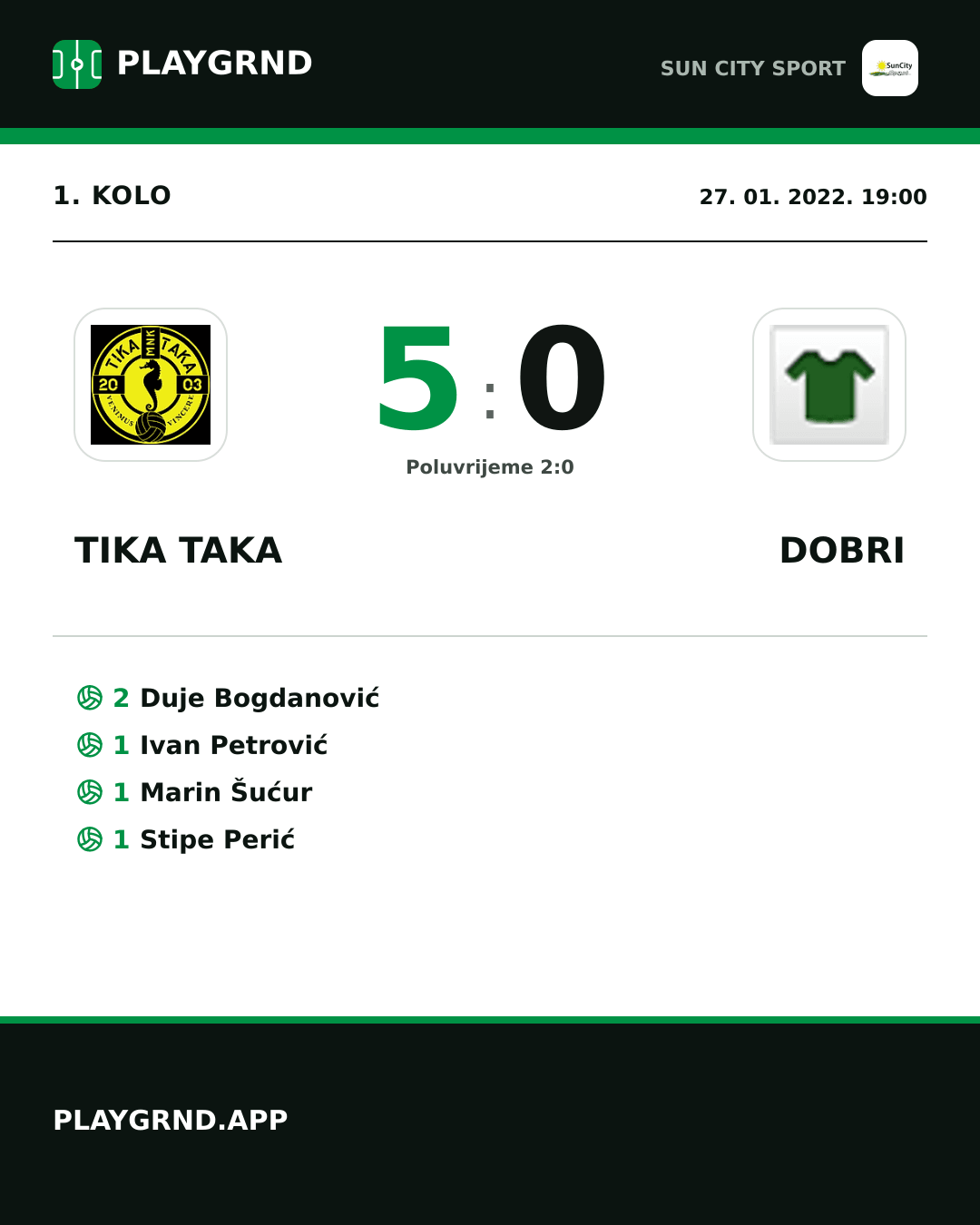 Instagram slika: Tika Taka 5:0 Dobri