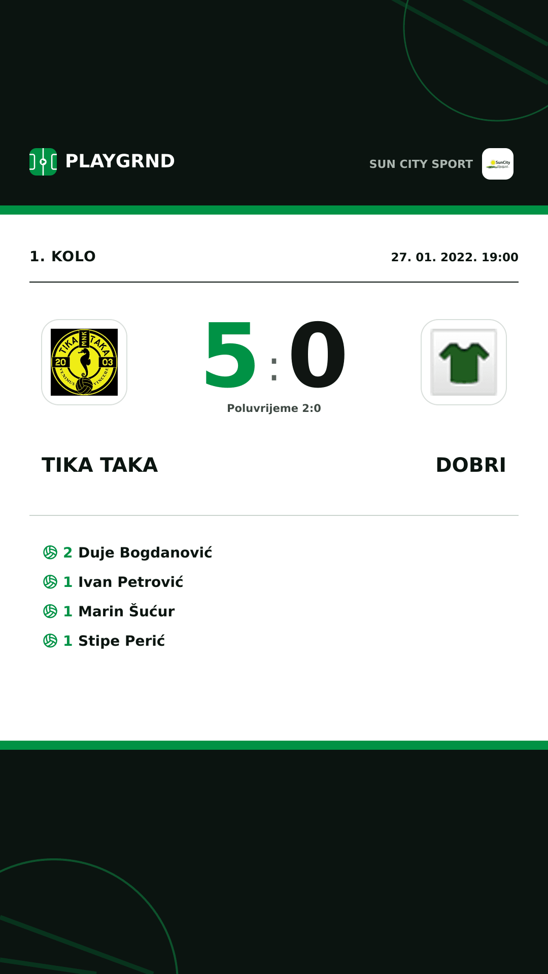Instagram slika: Tika Taka 5:0 Dobri