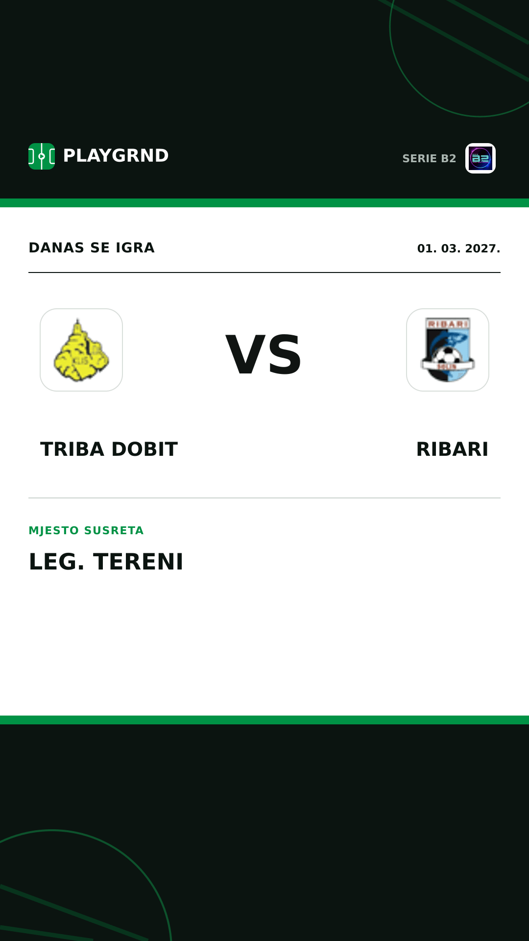 Instagram slika: Triba Dobit vs Ribari