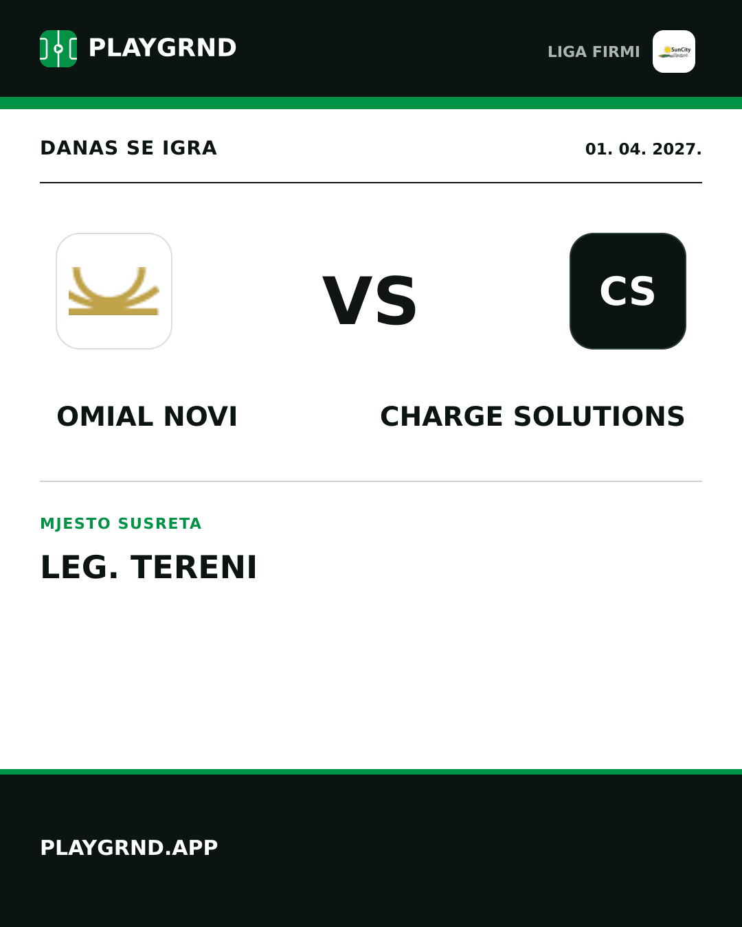 Instagram slika: Omial Novi vs Charge Solutions