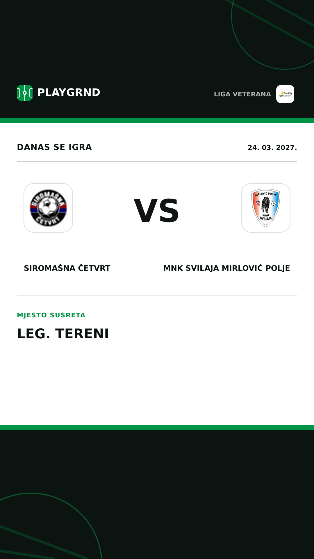 Instagram slika: Siromašna Četvrt vs MNK Svilaja Mirlović Polje