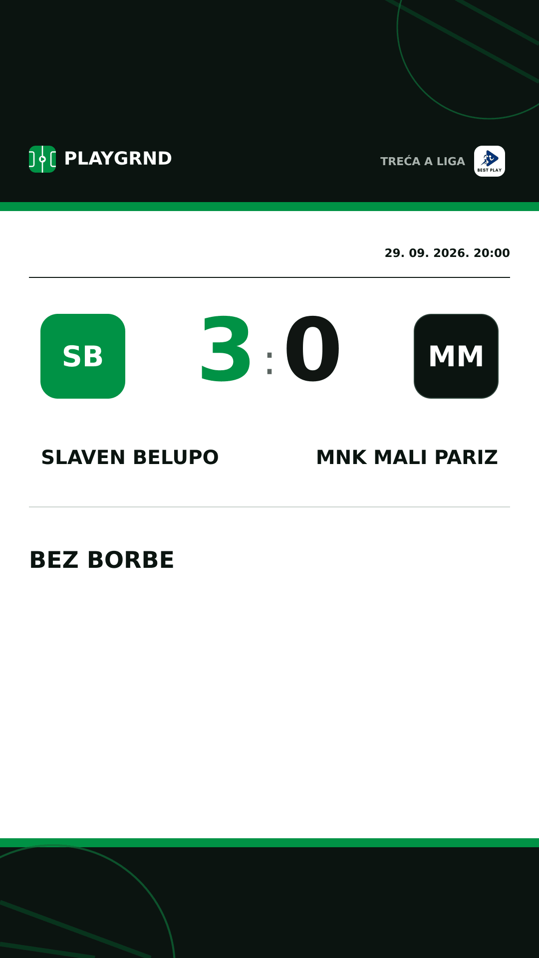 Instagram slika: Slaven Belupo 3:0 MNK Mali Pariz