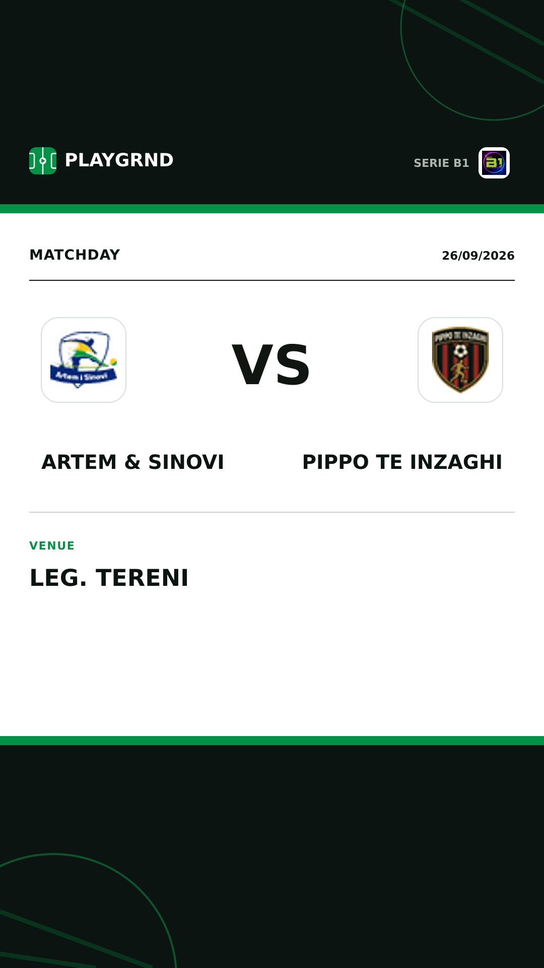 Instagram artwork: Artem & Sinovi vs Pippo TE Inzaghi
