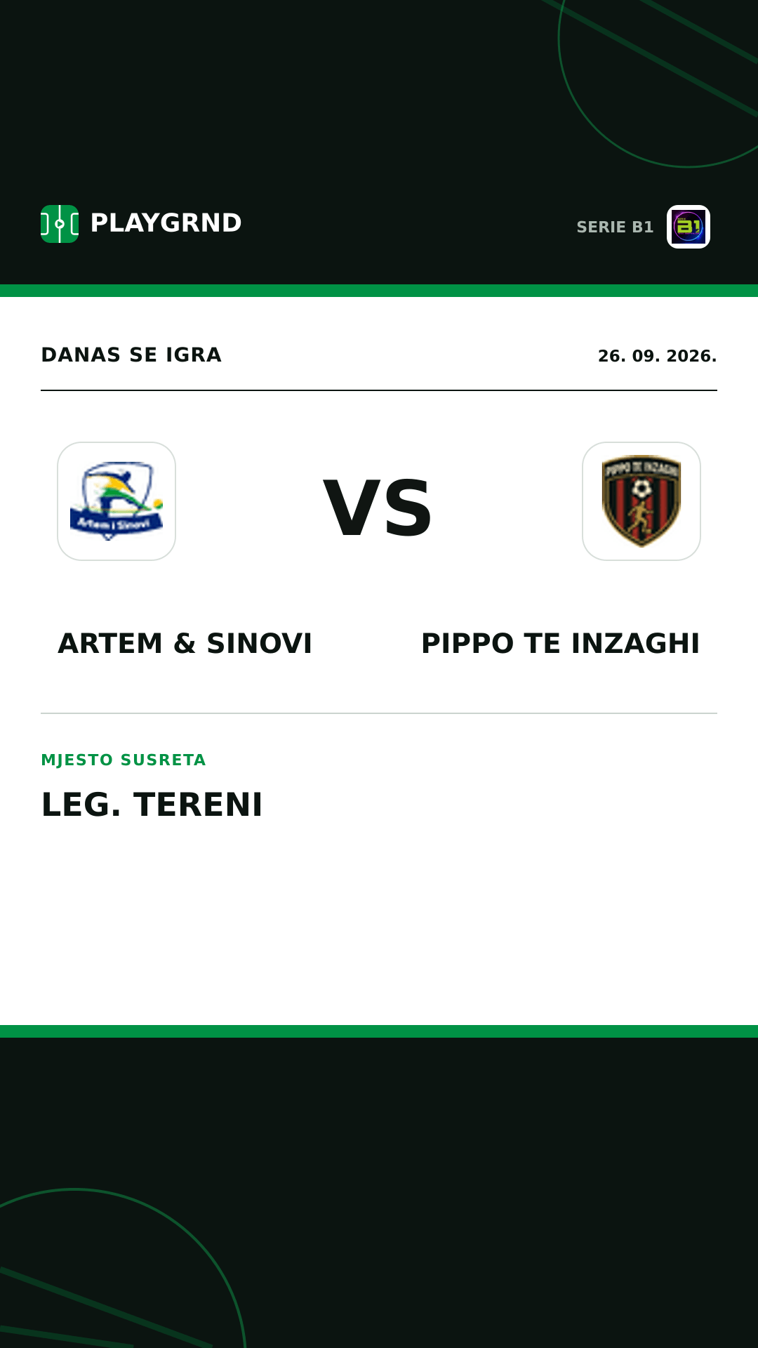 Instagram slika: Artem & Sinovi vs Pippo TE Inzaghi