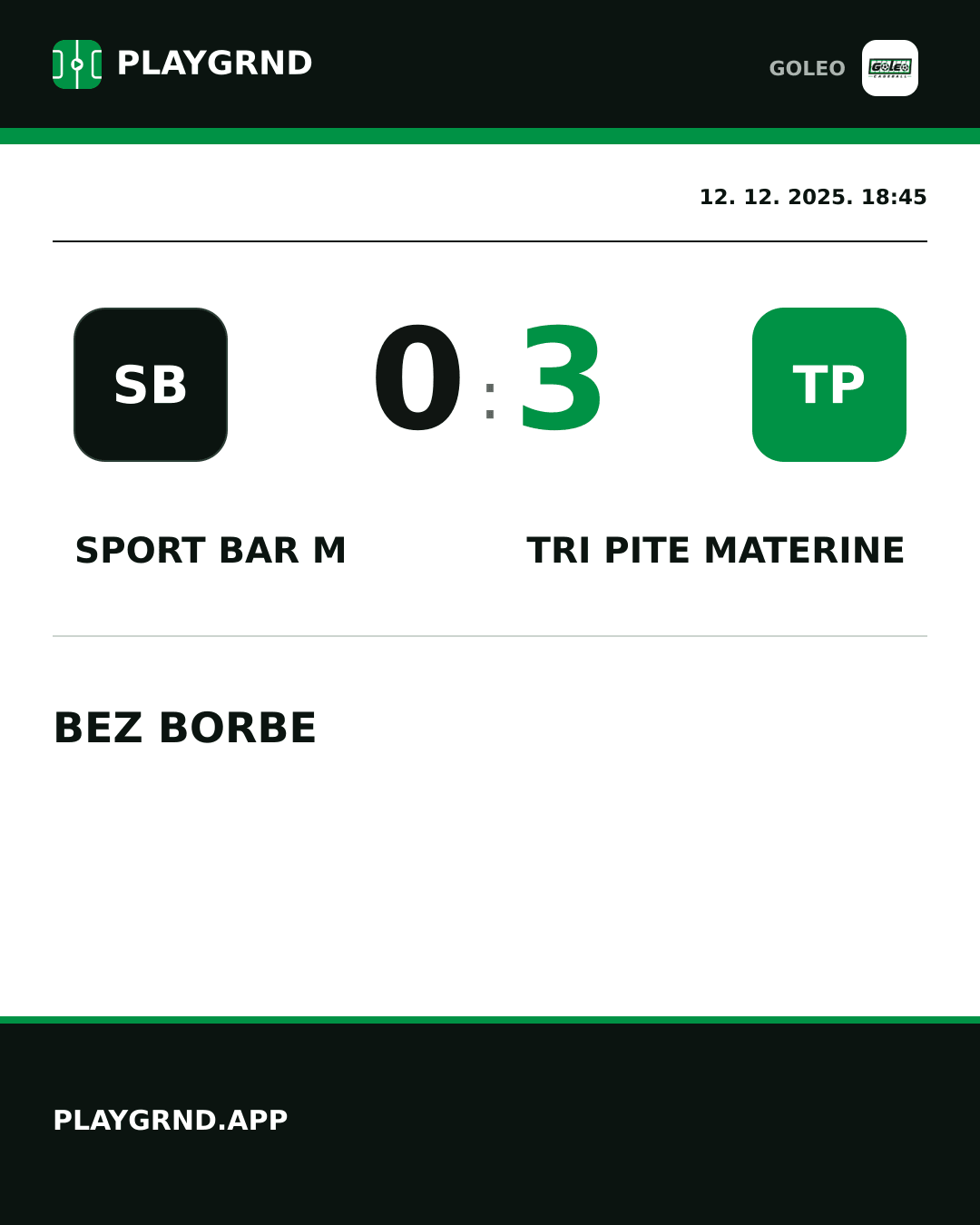 Instagram slika: Sport bar M 0:3 Tri Pite Materine