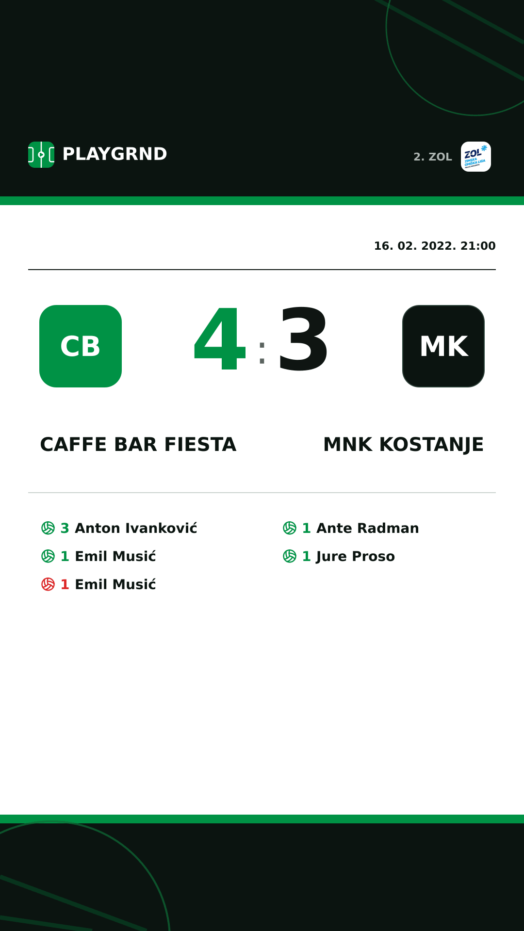 Instagram slika: Caffe bar Fiesta 4:3 MNK Kostanje