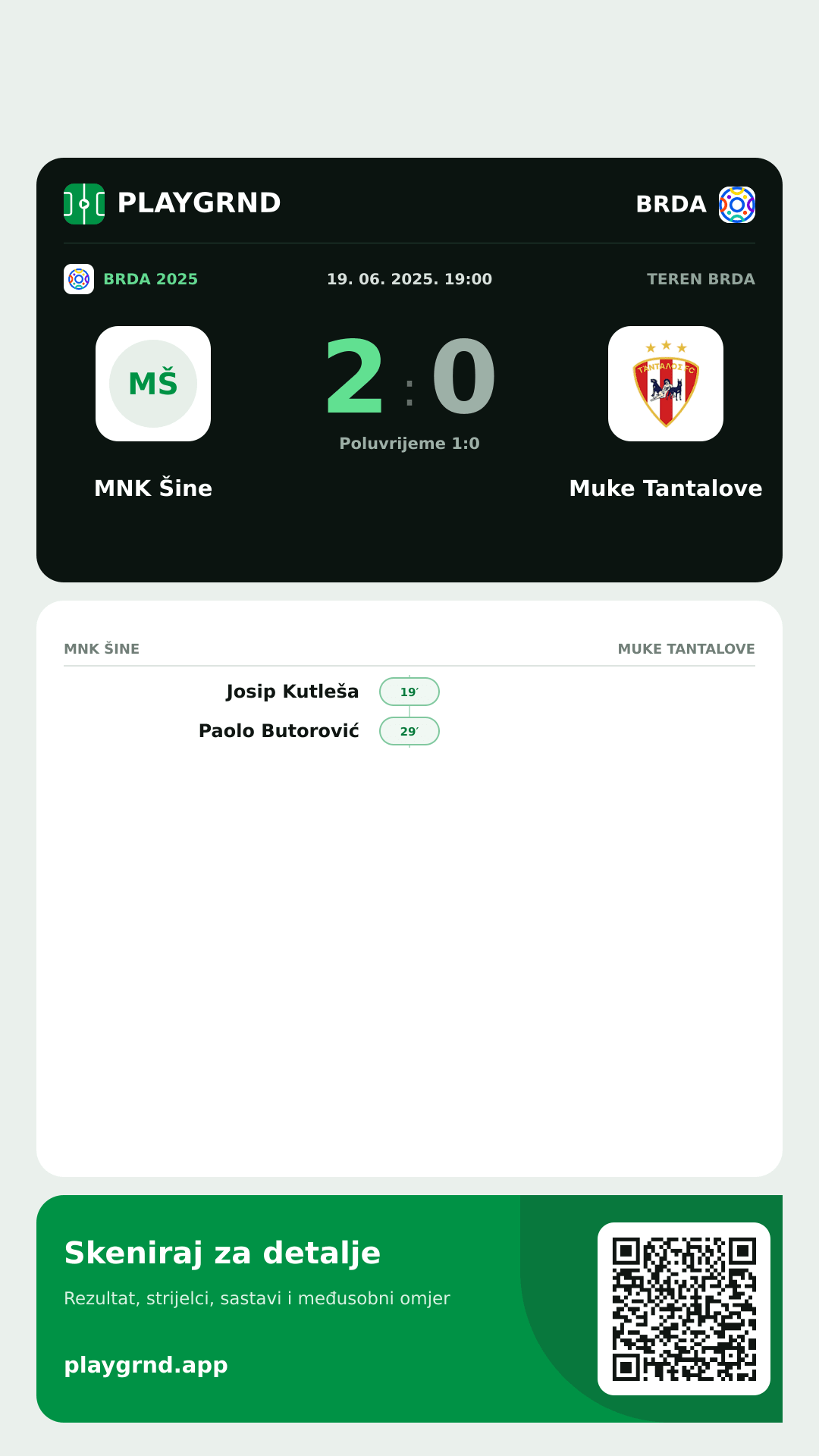Story slika: MNK Šine 2:0 Muke Tantalove
