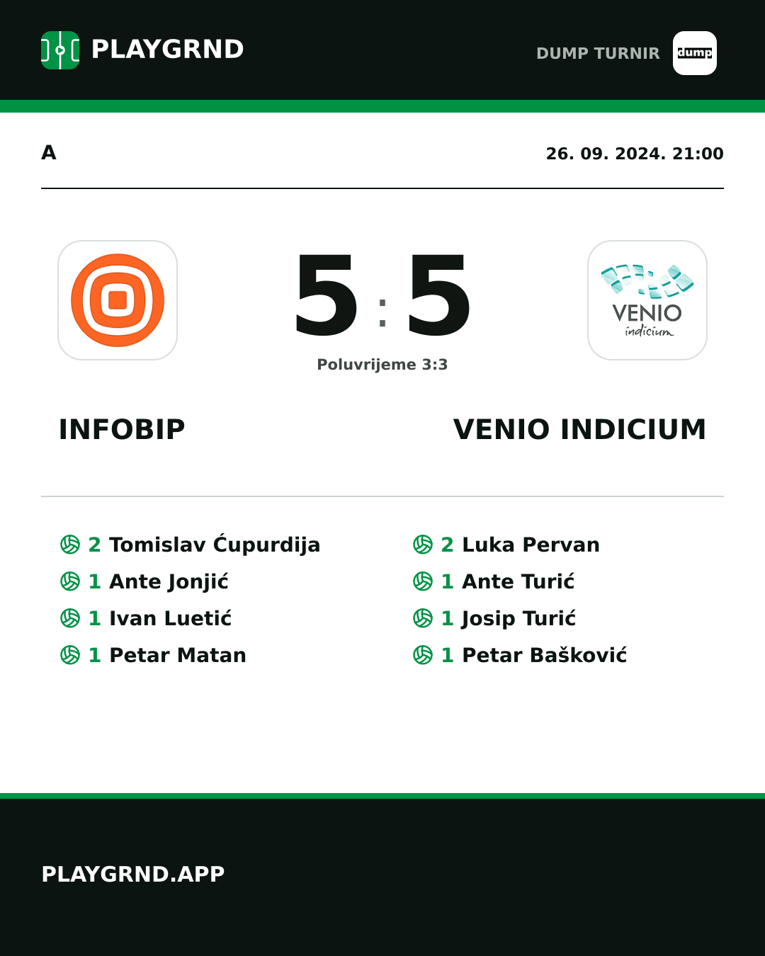 Instagram slika: Infobip 5:5 Venio Indicium