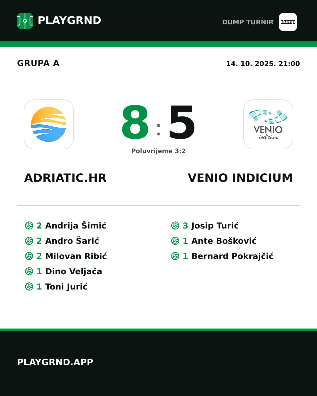 Instagram slika: Adriatic.hr 8:5 Venio Indicium