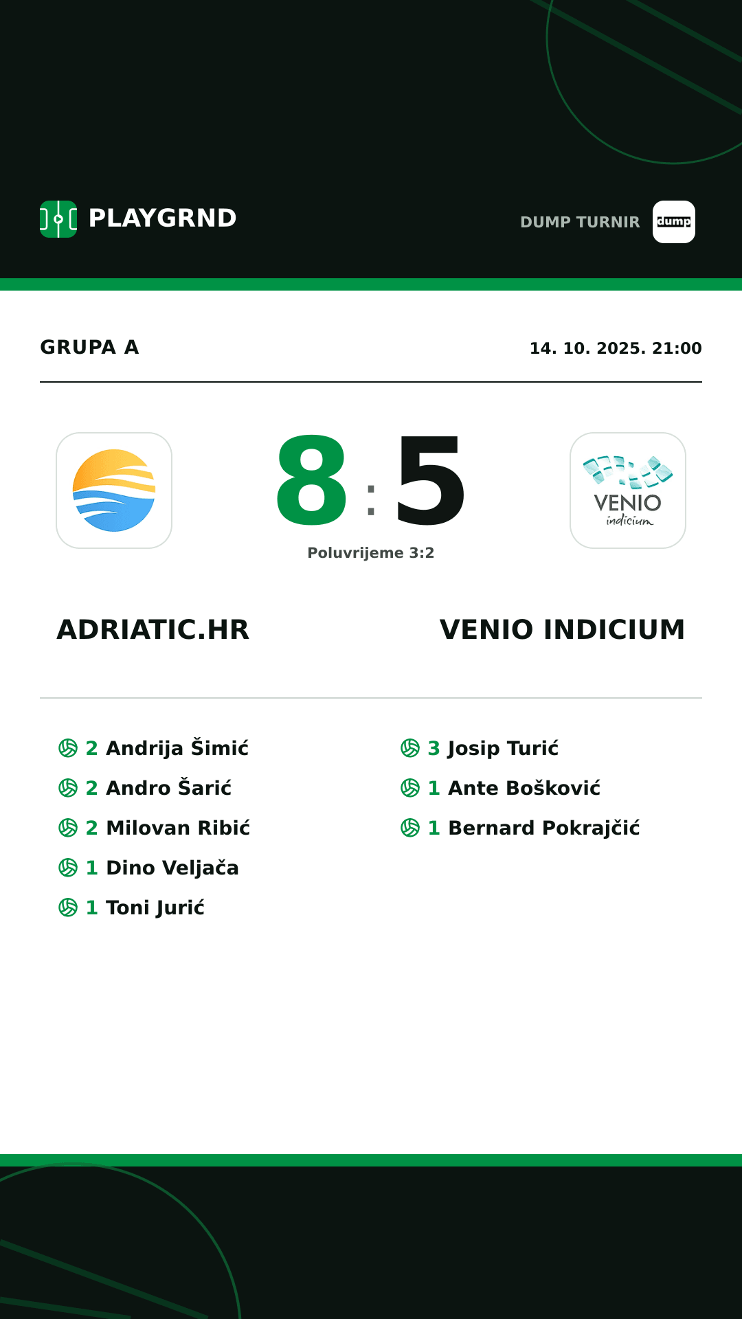 Instagram slika: Adriatic.hr 8:5 Venio Indicium