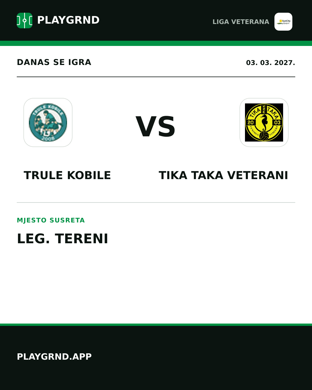 Instagram slika: Trule Kobile vs Tika Taka Veterani