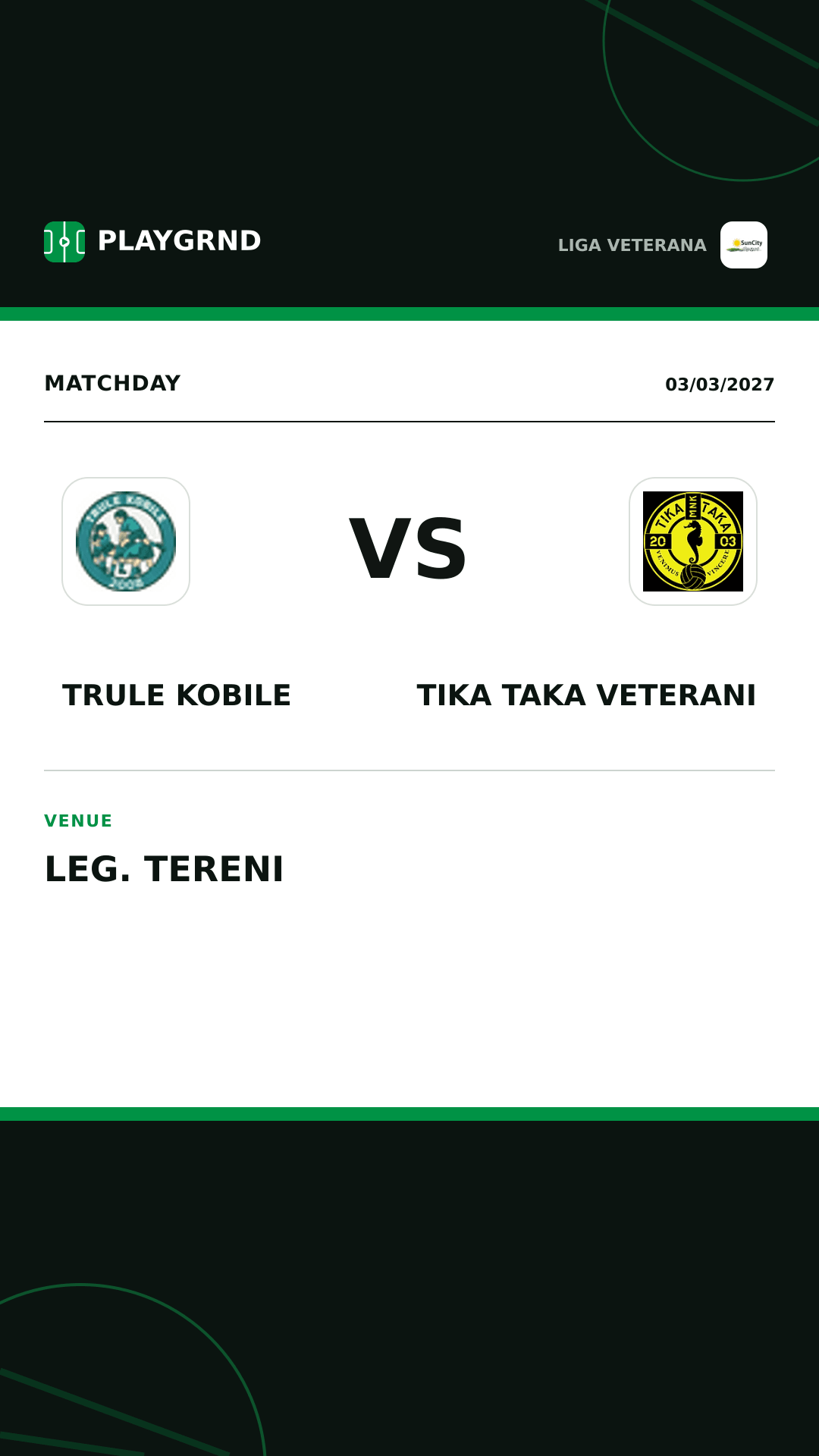 Instagram artwork: Trule Kobile vs Tika Taka Veterani