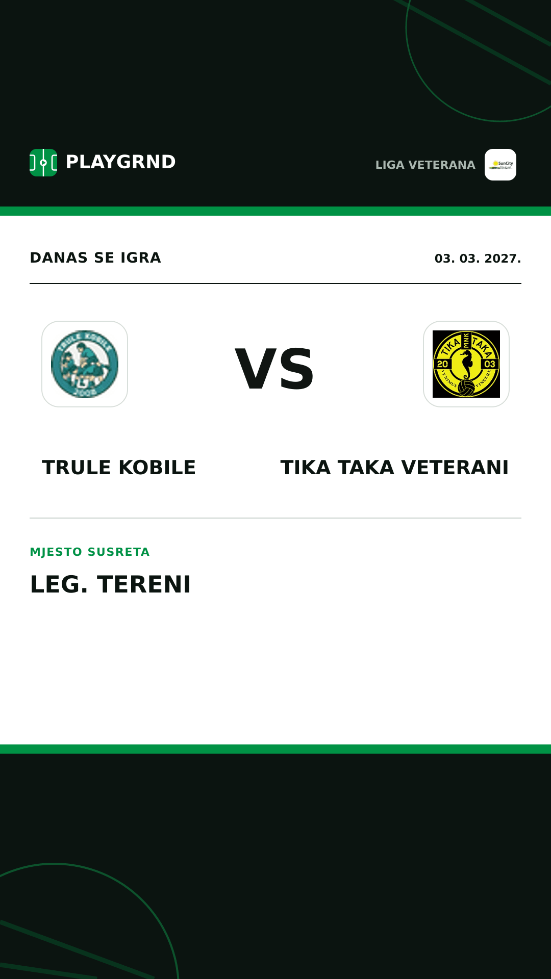 Instagram slika: Trule Kobile vs Tika Taka Veterani