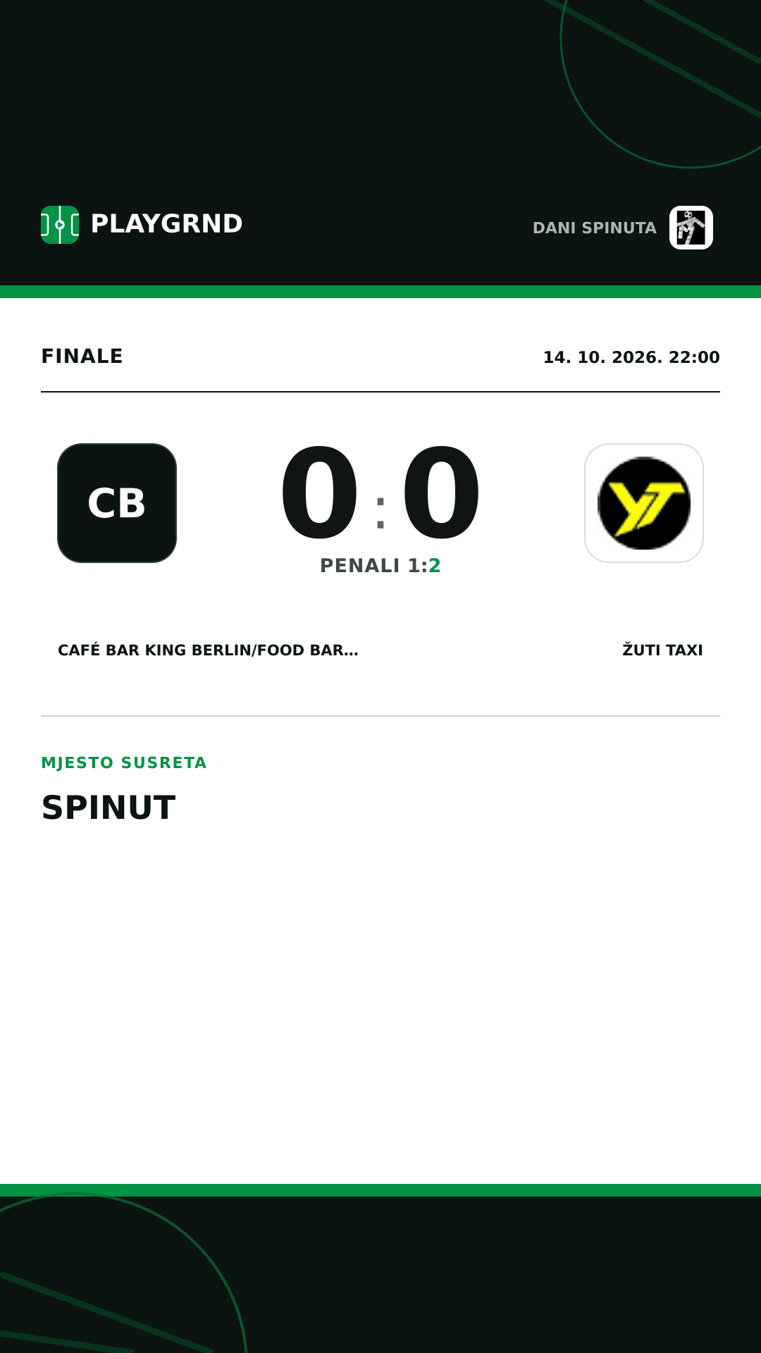 Instagram slika: Café Bar King Berlin/Food Bar Gabine 0:0 Žuti Taxi
