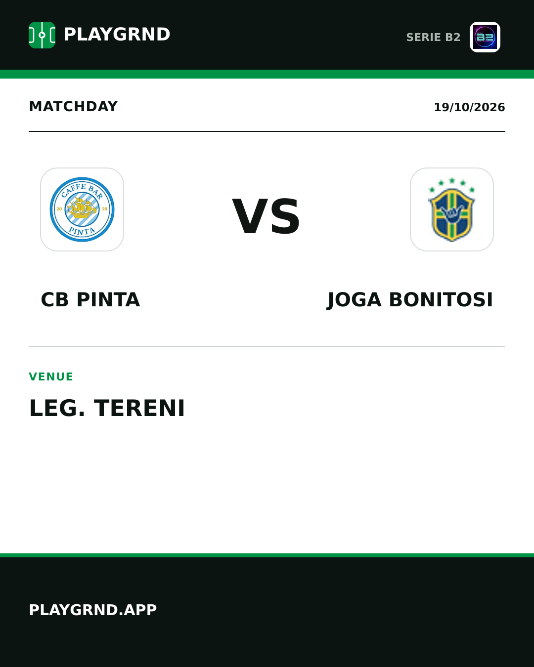 Instagram artwork: CB Pinta vs Joga Bonitosi