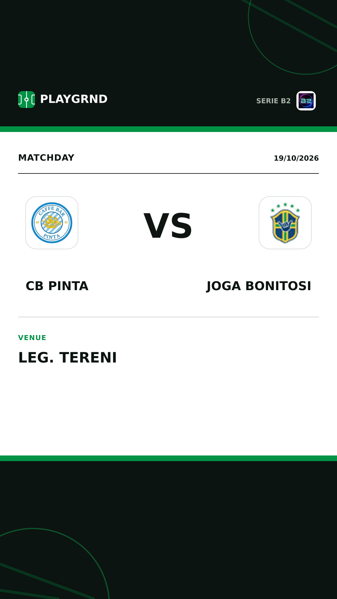 Instagram artwork: CB Pinta vs Joga Bonitosi