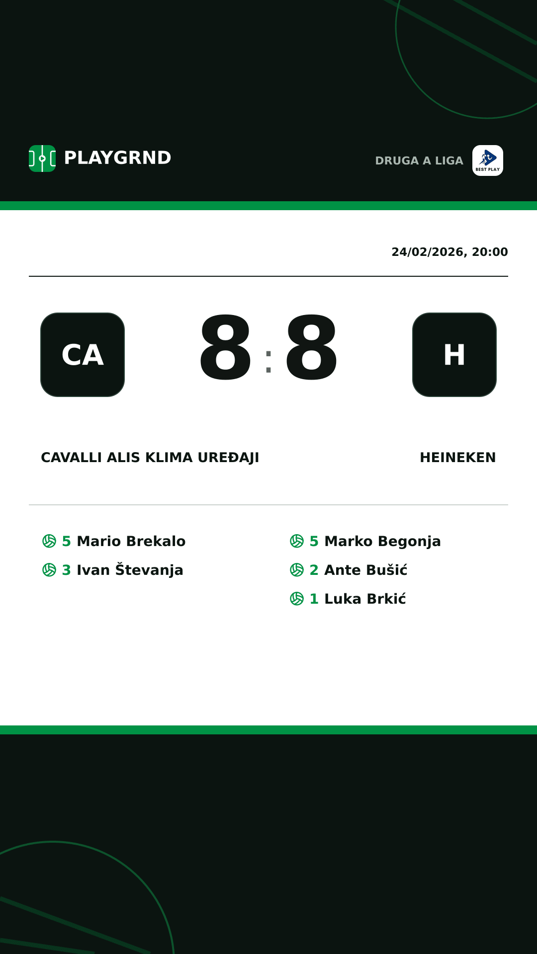 Instagram artwork: Cavalli ALIS Klima Uređaji 8:8 Heineken