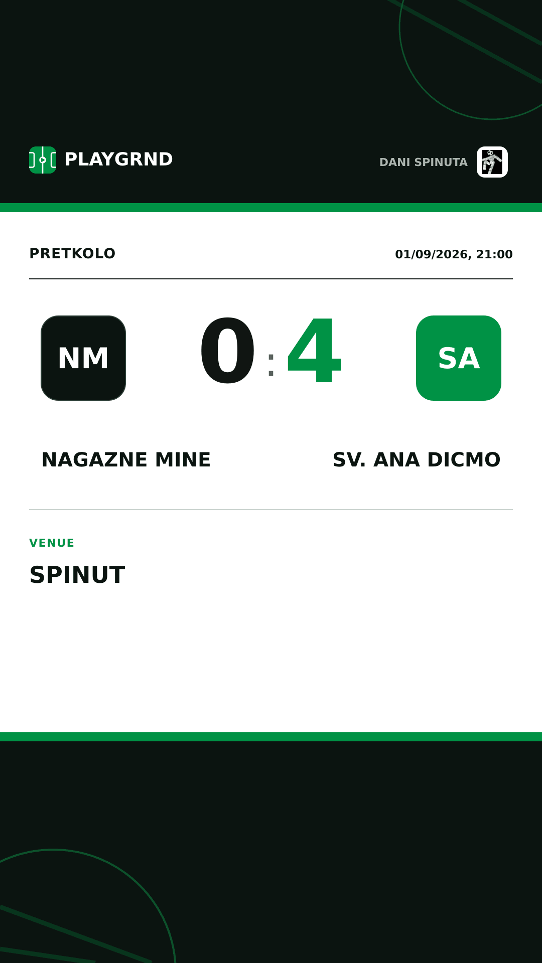Instagram artwork: Nagazne mine 0:4 Sv. Ana Dicmo