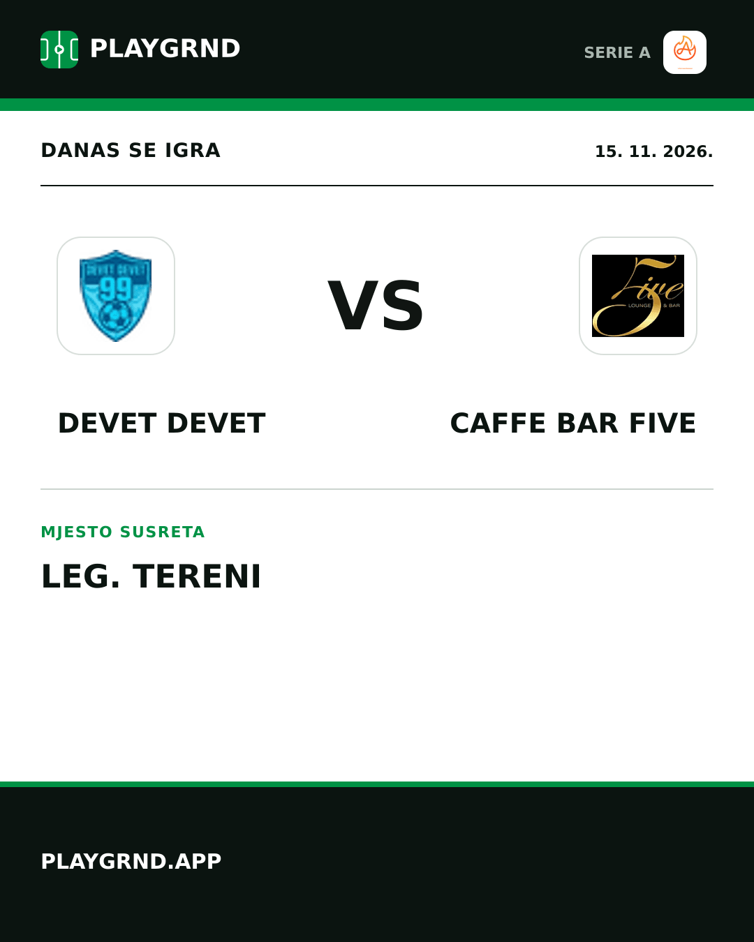 Instagram slika: Devet Devet vs Caffe Bar Five