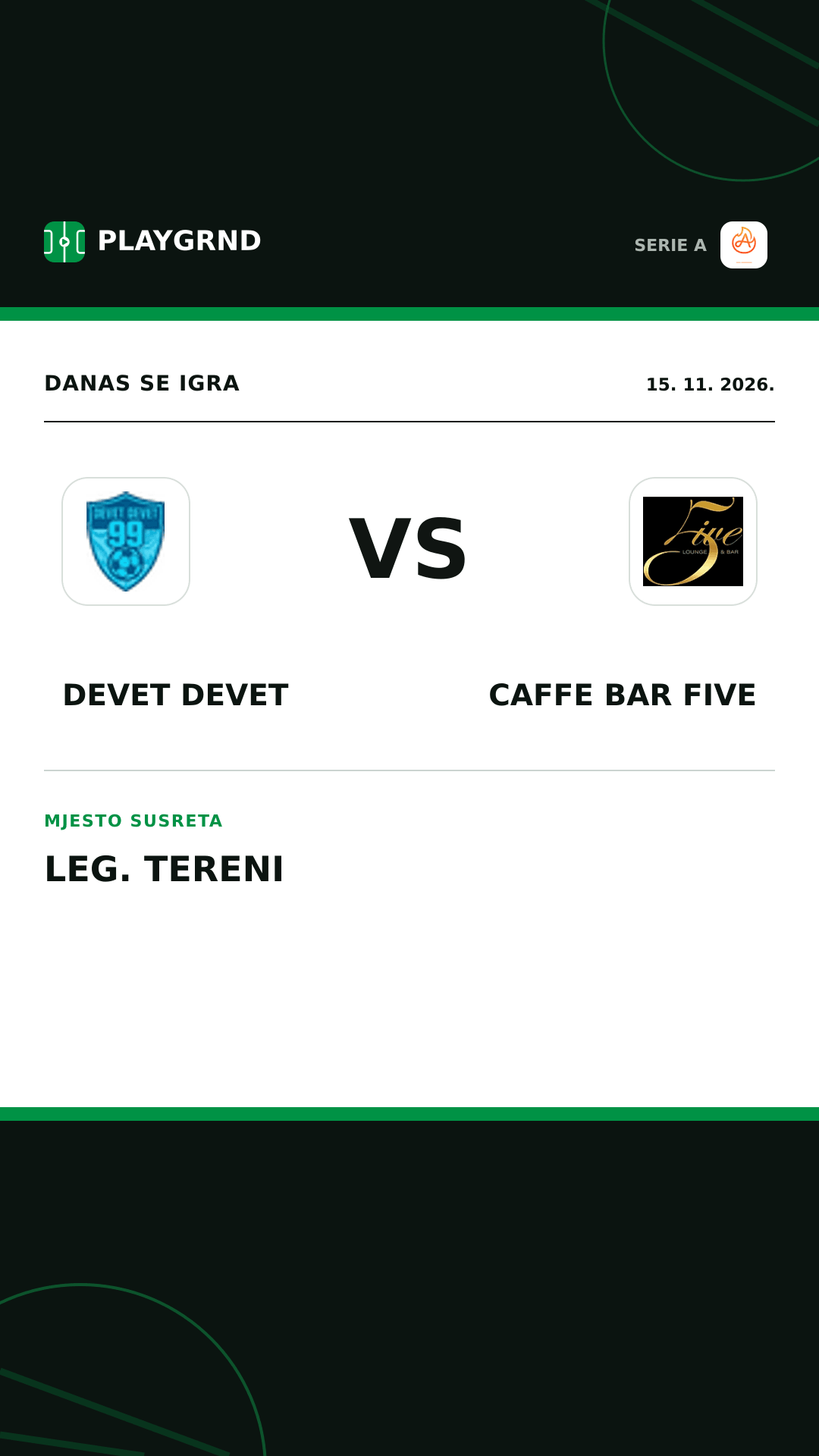 Instagram slika: Devet Devet vs Caffe Bar Five