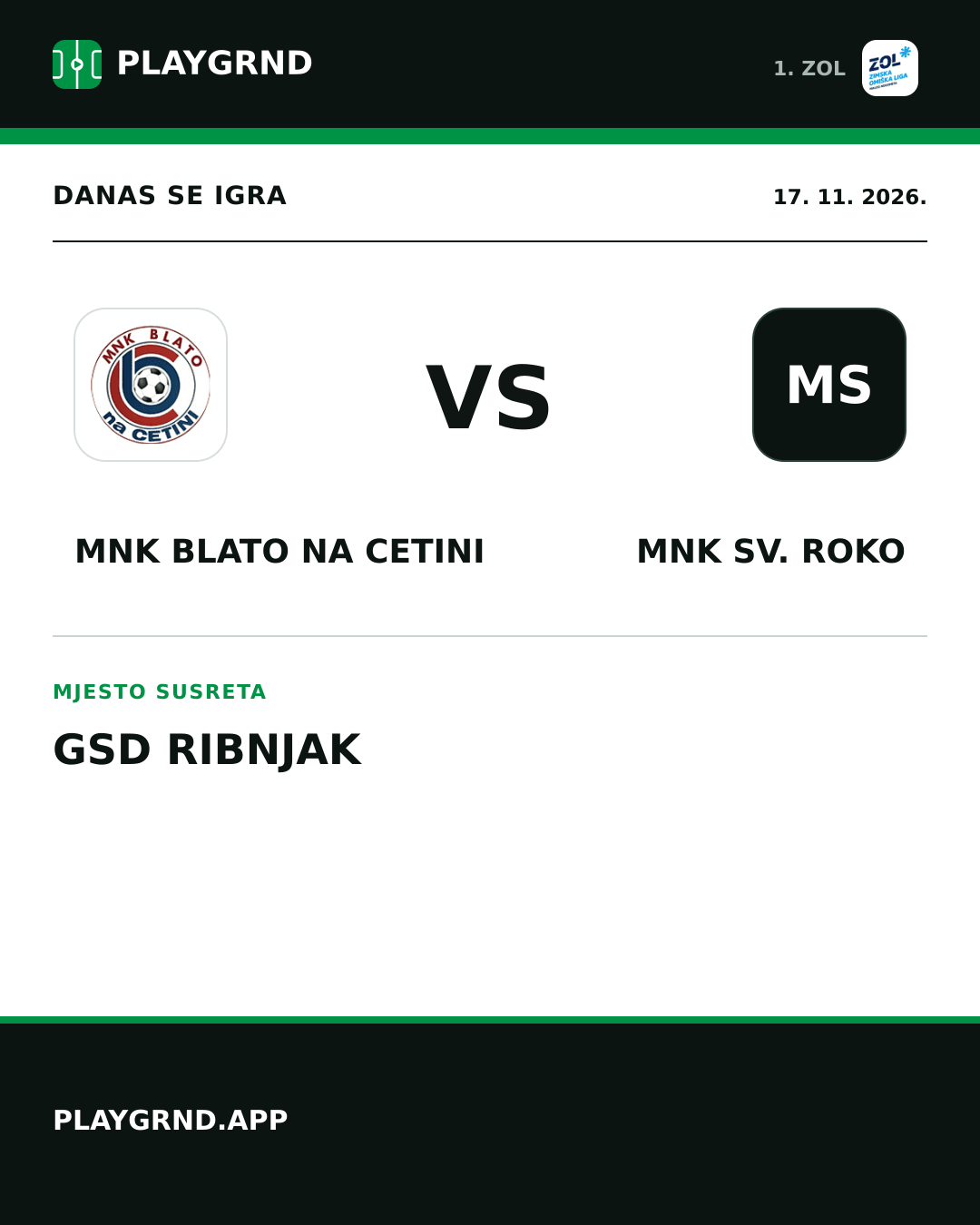 Instagram slika: MNK Blato na Cetini vs MNK Sv. Roko