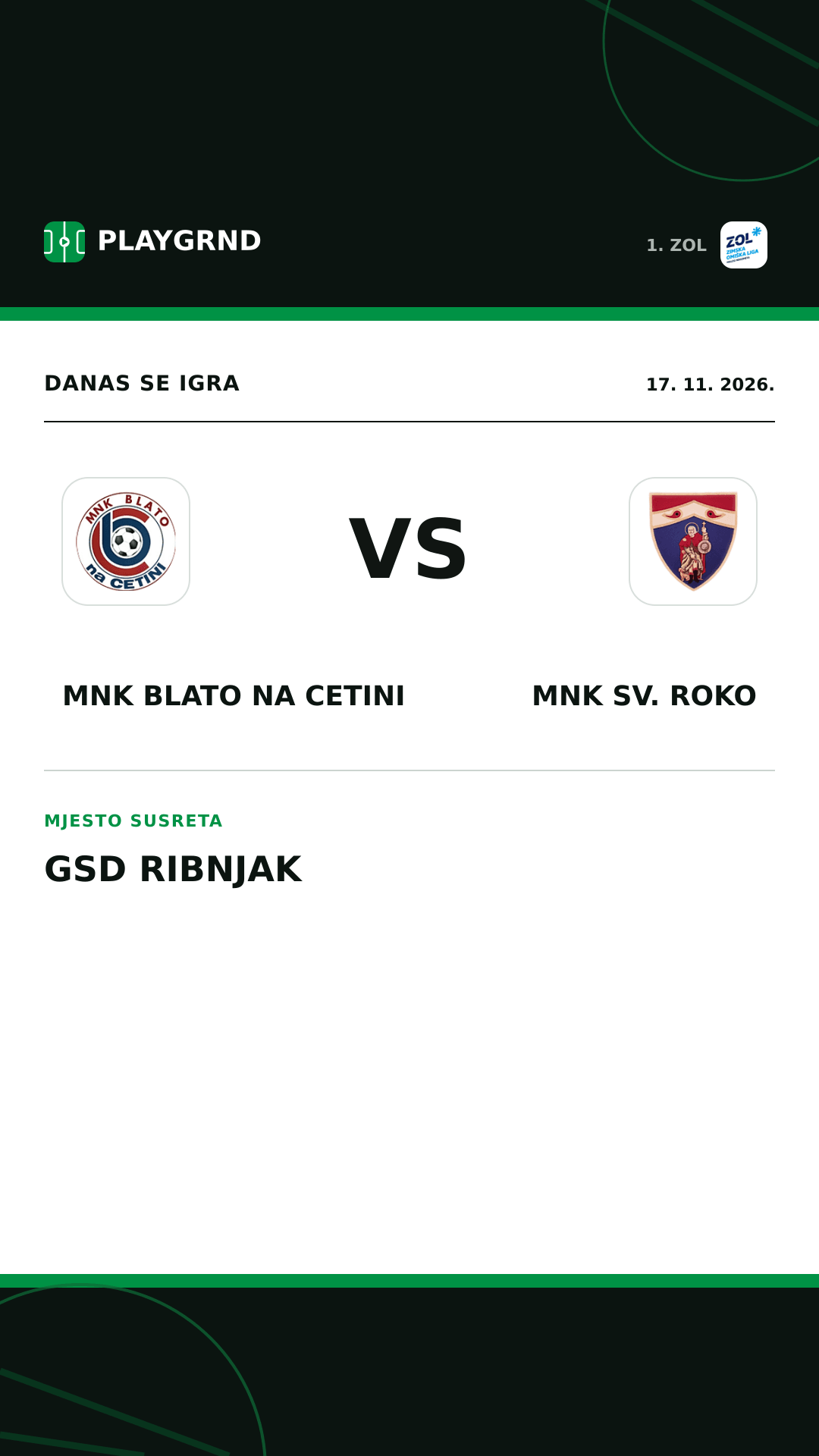 Instagram slika: MNK Blato na Cetini vs MNK Sv. Roko