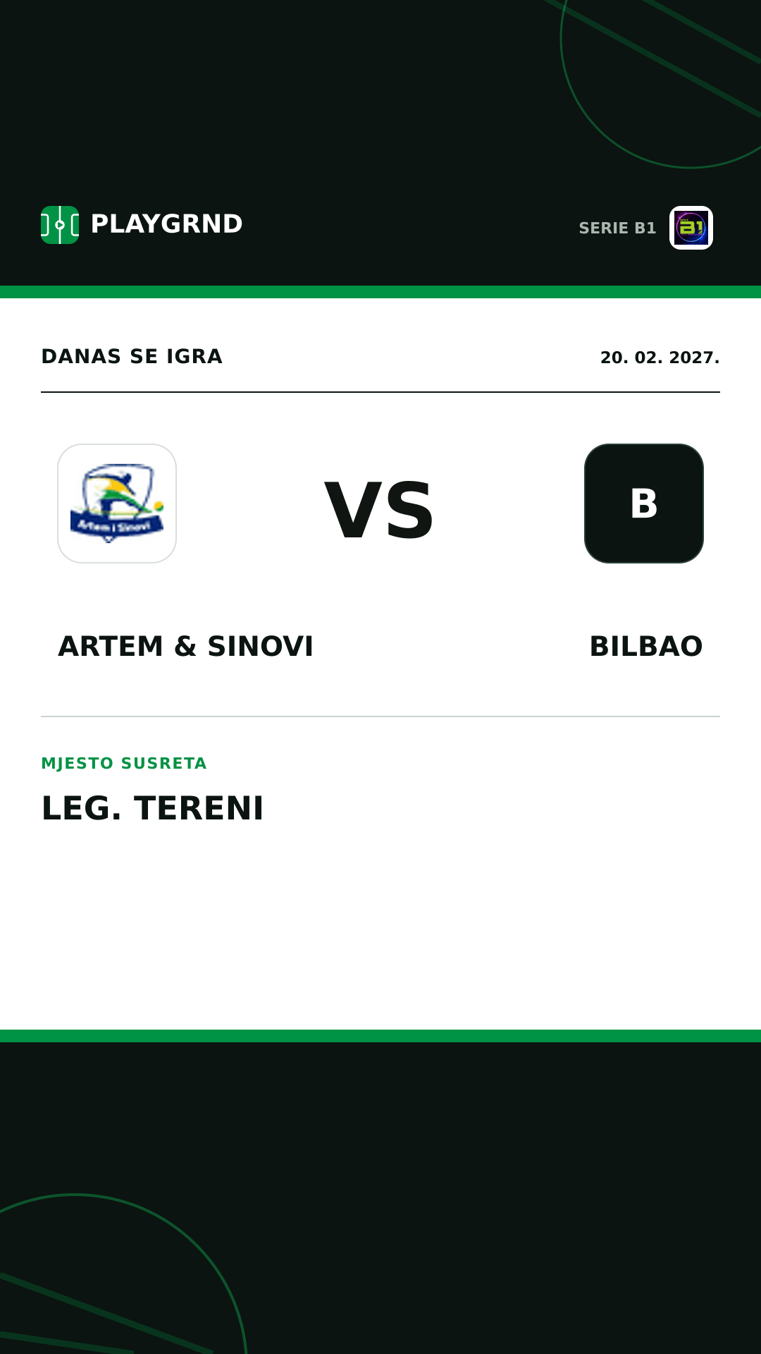 Instagram slika: Artem & Sinovi vs Bilbao
