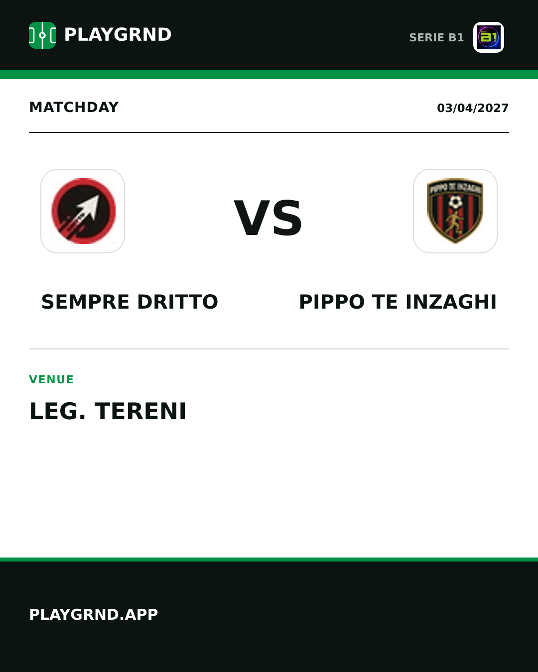 Instagram artwork: Sempre Dritto vs Pippo TE Inzaghi