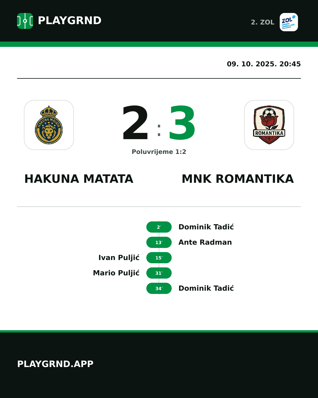 Instagram slika: Hakuna Matata 2:3 MNK Romantika