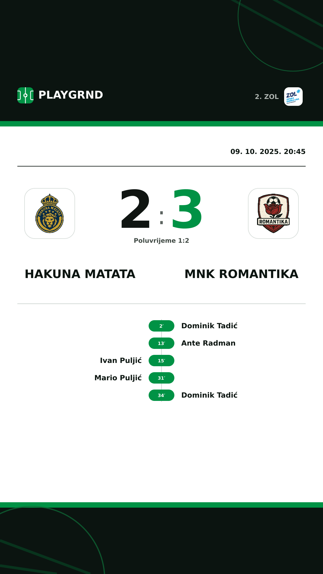 Instagram slika: Hakuna Matata 2:3 MNK Romantika